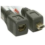 USB Micro-B USB Extension Cable M/F 6' Black