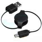 USB2.0 to Mini 5-Pin Retractable Cable