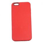 iPhone 6 Plus Grid Pattern Gummy Case Red