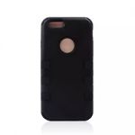 iPhone 6 Dual Layer Inner Gummy & Plastic BackBlack Case