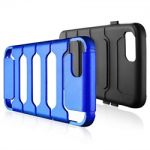 iPhone 6 Dual Layer Inner Gummy & Plastic BackBlue Case