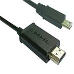 #LU650C MHL 11 Pin To HDMI M Cable For Samsung S3Black