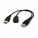 USB Cable A Male to A Male / A Female  3'