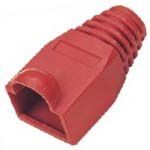 RJ45 PVC Boot OD:6.0mm for Cat.6 Cable Red 10pcs