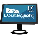 DoubleSight Displays 10in USB LCD Monitor with Touch Screen TAA - 10in Class - 1024 x 600 - WSVGA - Adjustable Display Angle - 262000 Colors - 500:1 - 200 Nit - USB - Black - 3 Year