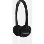 Koss KPH7 Colors On Ear Headphones - Black - Mini-phone (3.5mm) - Wired - 32 Ohm - 80 Hz 18 kHz - Over-the-head - Binaural - 4 ft Cable