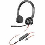 Poly Blackwire 3325 USB-C Headset TAA - Stereo - Mini-phone (3.5mm)  USB Type C - Wired - 32 Ohm - 20 Hz - 20 kHz - On-ear - Binaural - Ear-cup - 7 ft Cable - Omni-directional Microphon