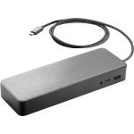 HP USB-C Universal Dock - for Notebook/Tablet PC - 90 W - USB Type C - 4 x USB Ports - 3 x USB 2.0 - 1 x USB 3.0 - Network (RJ-45) - DisplayPort - Microphone - Docking