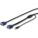 StarTech RKCONSUV10 10'  USB KVM Cable 1 x 14-pin HD-15 Male 1 x 15-pin HD-15 Male 1x USB 2.0