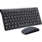 NETPATIBLES - IMSOURCING Small Form Factor Keyboard/Mouse Combo without Number Pad - Black - Wireless Black - Wireless Mouse - Black