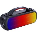 Supersonic IQ-3535RGB 2.0 Portable Bluetooth Speaker System - 7.50 W RMS - Black - 80 Hz to 16 kHz - Battery Rechargeable - USB