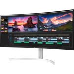 LG 38WN95C-W 38in UltraWide Curved MonitorQHD+ 3840 x 1600 Resolution Nano IPS Panel Thunderbolt 3 Connectivity