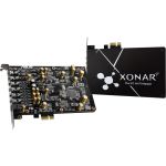 ASUS XONAR AE PCIe Gaming Audio Card7.1 Channel 192kHz/24-bit 110dB SNR with Exclusive EMI Back Plate
