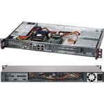 Supermicro CSE-505-203B 200W Mini 1U Rackmount Server Black