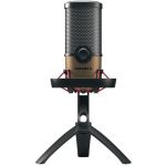 CHERRY UM 9.0 PRO RGB Wired Microphone - Black  Copper - 8.20 ft - Stereo - 20 Hz to 20 kHz - Cardioid  Bi-directional  Omni-directional - Stand Mountable - USB 2.0