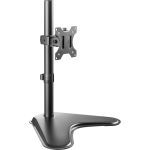 V7 DS1FSS Monitor Stand Black 32in Screen Support17.64 lb Load Capacity Powder Coated Steel