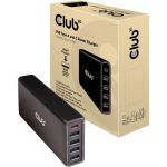 Club 3D USB Type A and C Power Charger  5 ports up to 111W - 111 W - 120 V DC  230 V DC Input - 5 V DC/4.80 A  20 V DC Output