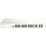 D-Link 28-Port Nuclias Cloud-Managed Switch - 28 Ports - Manageable - 2 Layer Supported - Modular - 4 SFP Slots - Optical Fiber  Twisted Pair - Lifetime Limited Warranty