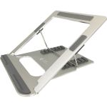 Amer Mounts AMRNS01 Foldable Laptop Tablet Stand - Upto 15.6in Screen Size Notebook  Tablet Support - Aluminum Alloy - Silver