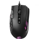 EVGA 904-W1-15BK-KR X15 MMO Gaming Mouse 8k Wired Customizable 16000 DPI 5 Profiles 20 Buttons Ergonomic Black