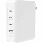 Belkin WCH014dqWH Boost Charge Pro 140W 4-Port GaNWall Charger 3x USB-C PD 3.1 Ports 1x USB-A Port