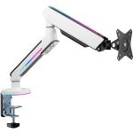 SIIG CE-MT3J11-S1 Premium Single Monitor Arm DeskMount with Gaming RGB Lighting Universal Fit for 17in to 34in Displays 19.8lb Load