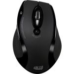 Adesso iMouse G25 Wireless Ergonomic Laser Mouse - Laser - Wireless - Radio Frequency - 2.40 GHz - Black - USB - 1600 dpi - Scroll Wheel - Right-handed Only