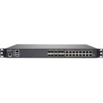 SonicWall NSA 3650 Network Security/Firewall Appliance - 16 Port - 1000Base-T  10GBase-X - Gigabit Ethernet - DES  3DES  AES (128-bit)  AES (192-bit)  AES (256-bit)  MD5  SHA-1 - 16 x R