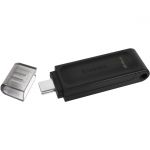 Kingston DT70/64GB DataTraveler 70 USB-C FlashDrive USB 3.2 Gen 1 Black
