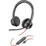 Plantronics Premium Corded UC Headset - Stereo - USB Type C - Wired - 32 Ohm - 20 Hz - 20 kHz - Over-the-head - Binaural - Supra-aural - 7.22 ft Cable - Noise Cancelling Microphone - No