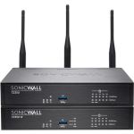 SonicWall TZ350W Network Security/Firewall Appliance - 5 Port - 1000Base-T - Gigabit Ethernet - Wireless LAN IEEE 802.11ac - AES (192-bit)  AES (128-bit)  AES (256-bit)  DES  MD5  3DES