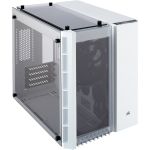 Corsair CC-9011136-WW CrystalWhite - Tempered Glass - 5 x Bay - Micro ATX Motherboard Supported - 6 x Fan(
