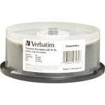 Verbatim BD-R DL 50GB 8X  White Label  DataLife+  White Thermal Hub Printable  Hard Coat  25PK Spindle - 25pk Spindle