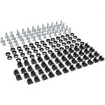 Tripp Lite SRCAGENUTS1224 Rack Enclosure Square Hole Hardware 12-24 Screws & Washers 50 Pack Cage Nut Rack Screw Cup Washer