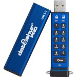 iStorage datAshur PRO 8GB USB 3.2 (Gen 1) Type A Flash Drive - 8 GB - USB 3.2 (Gen 1) Type A - 169 MB/s Read Speed - 135 MB/s Write Speed - Blue - 256-bit AES