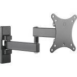 SIIG CE-MT1B12-S2 Articulating Full Motion LCD/TVMonitor Mount Supports 13in - 27in Screens 75x75/100x100 VESA Compatible