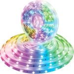 Supersonic SC-6316RGB 16.5' RGBLED Light Strip USB5V 16 Colors and 4 Mood Light Settings with Remote Control Self Adhesive