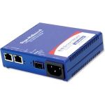 Advantech 100Mbps and 10/100/1000Mbps Media Converter - 2 x Network (RJ-45) - Gigabit Ethernet - 10/100/1000Base-TX  1000Base-X - 1 x Expansion Slots - SFP - 1 x SFP Slots - Power Suppl