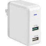 30W Dual USB A Wall Charger Fast Charging - USB-A/USB-A dual charging port with combined 30W fast charging for Samsung  Apple  LG devices