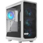 Fractal Design FD-C-MES2C-08 Meshify Meshify 2Compact RGB Mid-Tower ATX Clear Tempered Glass Side Panel White