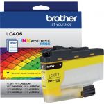 Brother INKvestment LC406Y Original Standard Yield Inkjet Ink Cartridge - Single Pack - Yellow - 1 Each - 1500 Pages