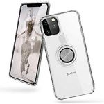 Iphone 11 Pro Case with Ring Stand Clear withSilver