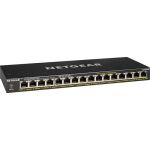 Netgear GS316P-100NAS 16-Port Gigabit Ethernet Unmanaged PoE+ Switch 16 x PoE+ 115W