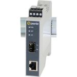 Perle SR-1000-SFP-XT Transceiver/Media Converter - 1 x Network (RJ-45) - Gigabit Ethernet - 10/100/1000Base-T  1000Base-X - 328.08 ft - 1 x Expansion Slots - SFP (mini-GBIC) - 1 x SFP S