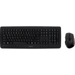 CHERRY DW 5100 - USB Wireless RF - English (US) - Black - USB Wireless RF - Infrared - 1750 dpi - 5 Button - Scroll Wheel - Black - Right-handed Only - AAA - Compatible with Notebook  D