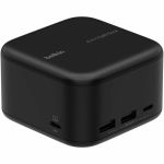 Belkin Connect USB-C 6-in-1 Core GaN Dock 130W - for Monitor - Charging Capability - 130 W - USB Type C - 1 Displays Supported - 4K - 3840 x 2160 - 4 x USB Ports - 2 x USB Type-A Ports