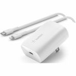 Belkin BoostCharge AC Adapter - 1 Pack - 30 W - 3.30 ft Cable - White