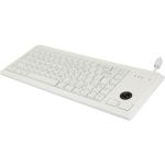 CHERRY ML 4420 Wired Keyboard - Compact Pale Gray Integrated Trackball