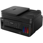 Canon PIXMA G7020 Inkjet Multifunction Printer-Color-Copier/Fax/Scanner-4800x1200 dpi Print-Automatic Duplex Print-5000 Pages-350 sheets Input-1200 dpi Optical Scan-Color Fax-Wireless L