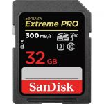 SanDisk Extreme PRO 32 GB Class 3/UHS-II (U3) V90 SDHC - 300 MB/s Read - 260 MB/s Write - Lifetime Warranty